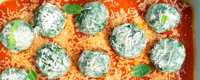 Malfatti de espinaca