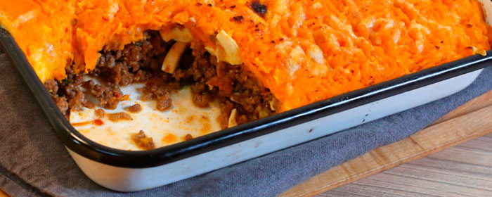 Pastel de calabacín y carne
