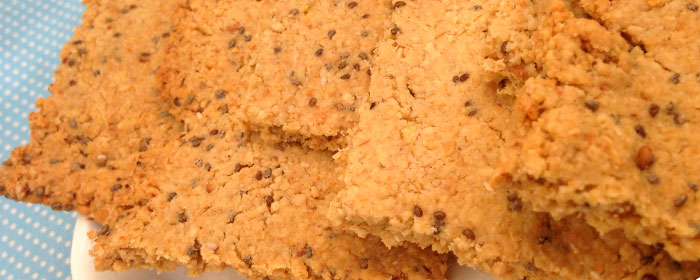 Galletas crackers de avena y semillas