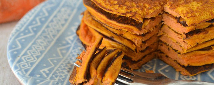 Pancakes de zanahoria y avena