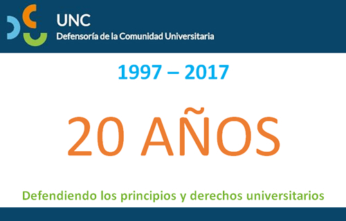 20 años de la Defensoría de la Comunidad Universitaria