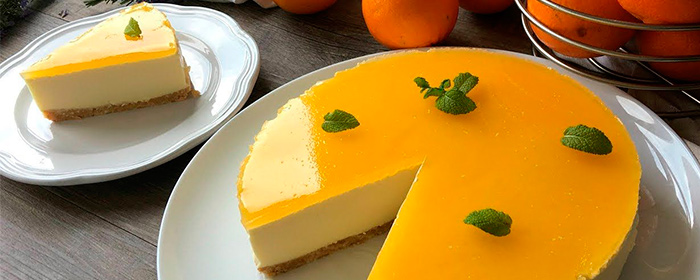 Cheesecake de naranja