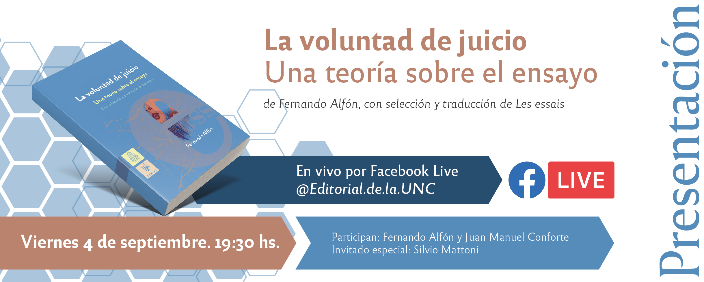 La Editorial de la UNC presenta un nuevo libro en modalidad virtual
