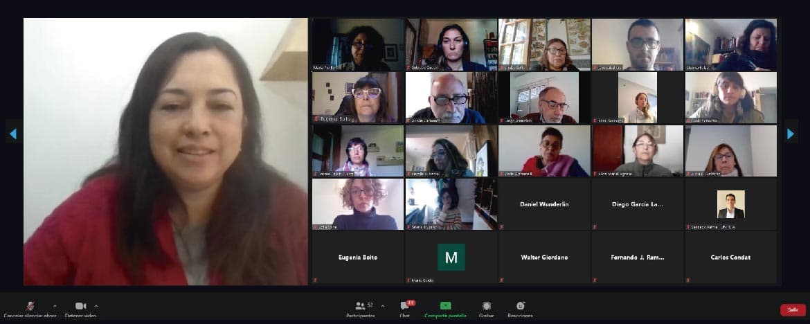 Reunión Institutos de investigación de la UNC con la UNICEPG Reunión virtual entre referentes de los Institutos de investigación de la UNC con la UNICEPG