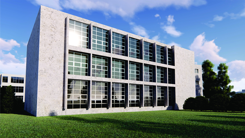 Render Ampliación Facultad de Artes